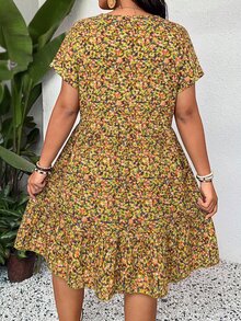 SHEIN LUNE Plus Size Dresses - Multicolor - View 2