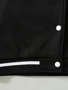 SHEIN Tween Boys Jackets - Black - View 7