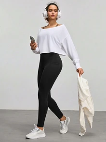 SHEIN Velisys 運動打底褲 - 彩色 - 查看 6