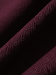 DAZY Women's Elegant Fashion Pleated Waist Long Sleeve Dress Fall - Burgundy - View 12