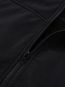 Manfinity Homme Men Teddy Lined Hooded Jacket - Black - View 6