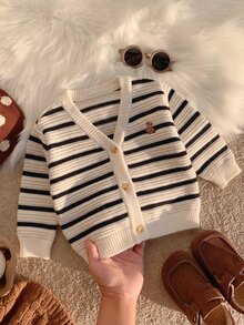 SHEIN Baby Boys Autumn Cardigans - Multicolor - View 4