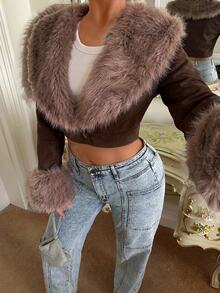 SHEIN SXY Women Jackets - Brown - View 7