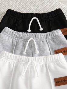 SHEIN Vintaside Kids 嬰童（男）下裝 - 彩色 - 查看 4