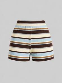 Lavishia Block Striped Tank Top & Shorts - Multicolor - View 5