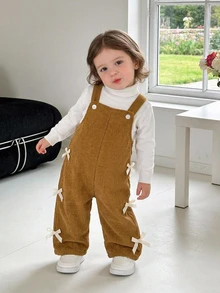 SHEIN Monos de Bebé Niña - Caqui - Ver 1