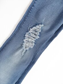 SHEIN Vaqueros Niñas (8-12) - Azul lavado medio - Ver 5