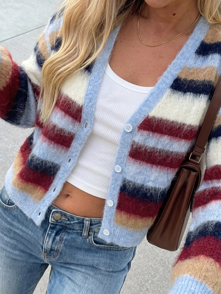 SHEIN PariChic Women Cardigans - Multicolor - View 6