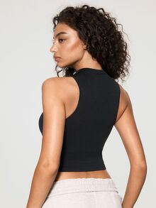 SHAPORA Women Undershirt Tops - Black - View 2