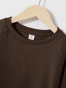 Maija Kids Maija Kids 青少年女孩連帽衫與運動衫套裝 - 鏽棕色 - 查看 5