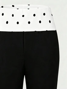 SHEIN Sparklyn Teen Girls Pants - Black and White - View 6