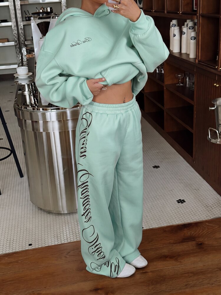 Muchica Women Two-Piece Outfits - Teal Blue - View 5