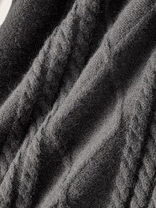 ROMWE Women Sweater Dresses - Dark Grey - View 4