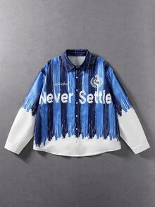 ROMWE MEN Men Shirts - Blue - View 1