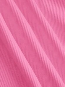 Slaydiva 2026 Primavera/Verano Nuevo Casual Básico Versátil Blanco Liso Acanalado Cuello Redondo Espalda de Corredor - Rosa vieja - Ver 6