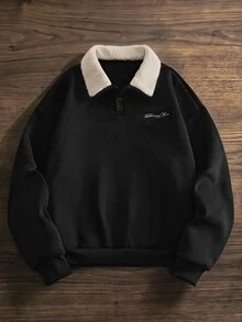 SWAVVY Sudaderas para hombre - Negro - Ver 5