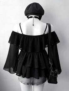 Sunspun Plus Size Blouses Fall - Black - View 2