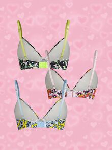 THE POWERPUFF GIRLS X SHEIN Women's Cute Cartoon Print Underwear, Versatile For Daily Wear - Multicolor - View 2