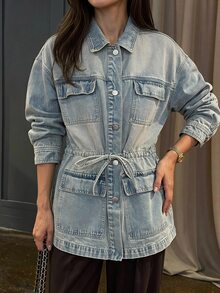 DAZY Women Denim Jackets & Coats Fall - Blue - View 7