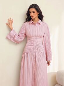 SHEIN Tall 女式長裙 - 粉色 - 查看 7