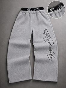 Coolqubz Teen Boys Sweatpants Autumn Winter - Light Grey - View 1