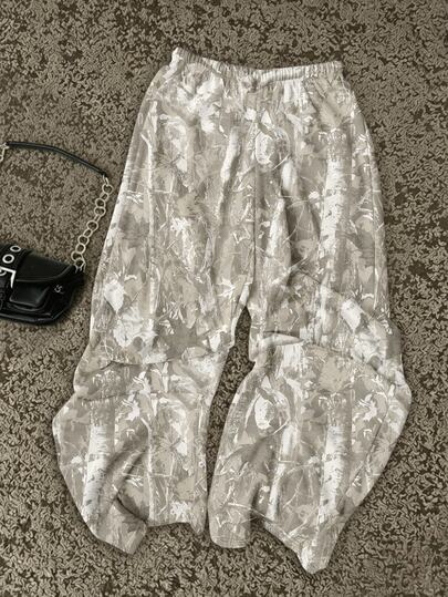 Attitoon Allover Print Elastic Waist Sweatpants