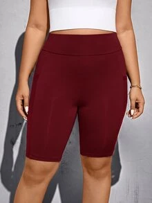 Shapeblank Leggings de talla grande - Burdeos - Ver 6