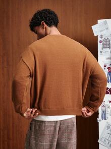 TOKVUE Jerseys para Hombre - Marrón - Ver 3