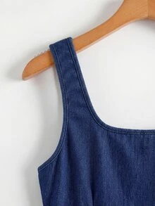 EMERY ROSE EMERY ROSE Plus Size Denim Dresses Fall/Winter - Blue - View 6