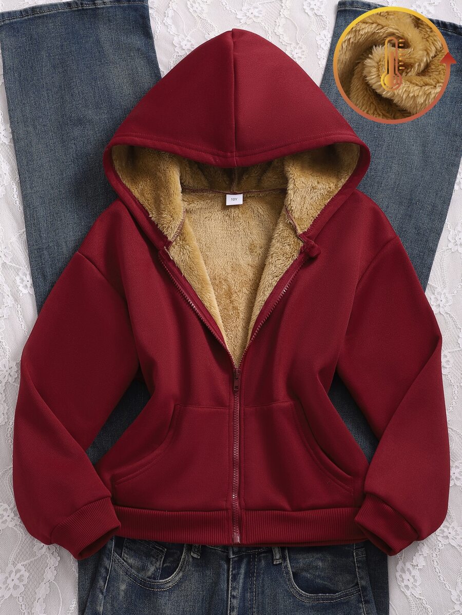 Sudaderas Niñas (8-12) - Burdeos - Ver 1