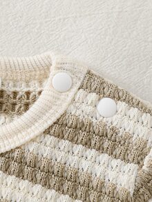 SHEIN Vintaside Kids 新生兒套裝 - 卡其色 - 查看 7