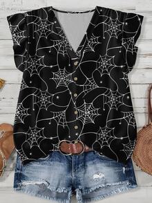 Mellowie Plus Size Blouses - Multicolor - View 1