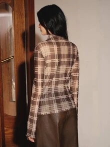Anewsta Women T-Shirts - Coffee Brown - View 7