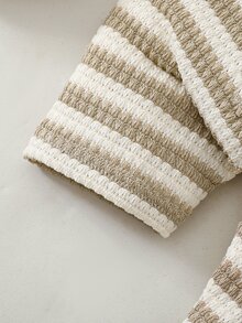 SHEIN Vintaside Kids 新生兒套裝 - 卡其色 - 查看 9