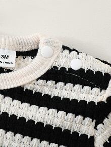 SHEIN Vintaside Kids 新生兒套裝 - 黑色 - 查看 6