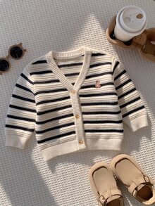 SHEIN Baby Boys Autumn Cardigans - Multicolor - View 6