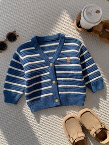 SHEIN Baby Boys Autumn Cardigans - Multicolor - View 6