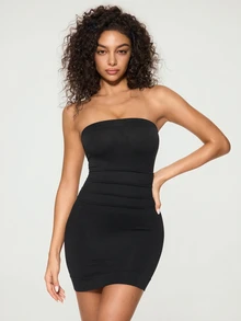 SHAPORA Women Shapewear Slips - Black - View 6