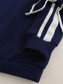 SHEIN Young Girls Sweatshirts - Blue - View 6
