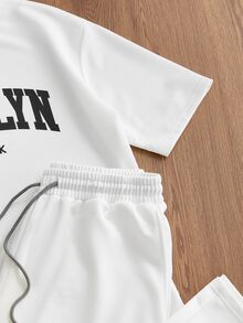 NORVETH Men T-Shirt Co-Ords - White - View 7