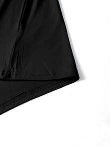 IslaSuriya Men Slogan & Skeleton Graphic Short Sleeve Tee - Black - View 6