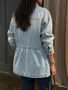 DAZY Women Denim Jackets & Coats Fall - Blue - View 6
