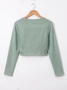 SHEIN EZwear 女式輕質夾克 - 薄荷綠 - 查看 2
