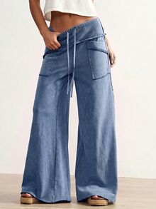 Bohemela Women Pants - Blue - View 2