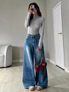 SHEIN EZwear 女士連體衣 - 淺灰色 - 查看 5