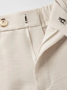 Manfinity Mode Blazer de doble botonadura & Pantalones de traje para hombre - Albaricoque - Ver 7
