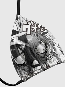 ROMWE Anime Áo crop hở lưng cổ yếm họa tiết hoạt hình - trắng - Xem 3