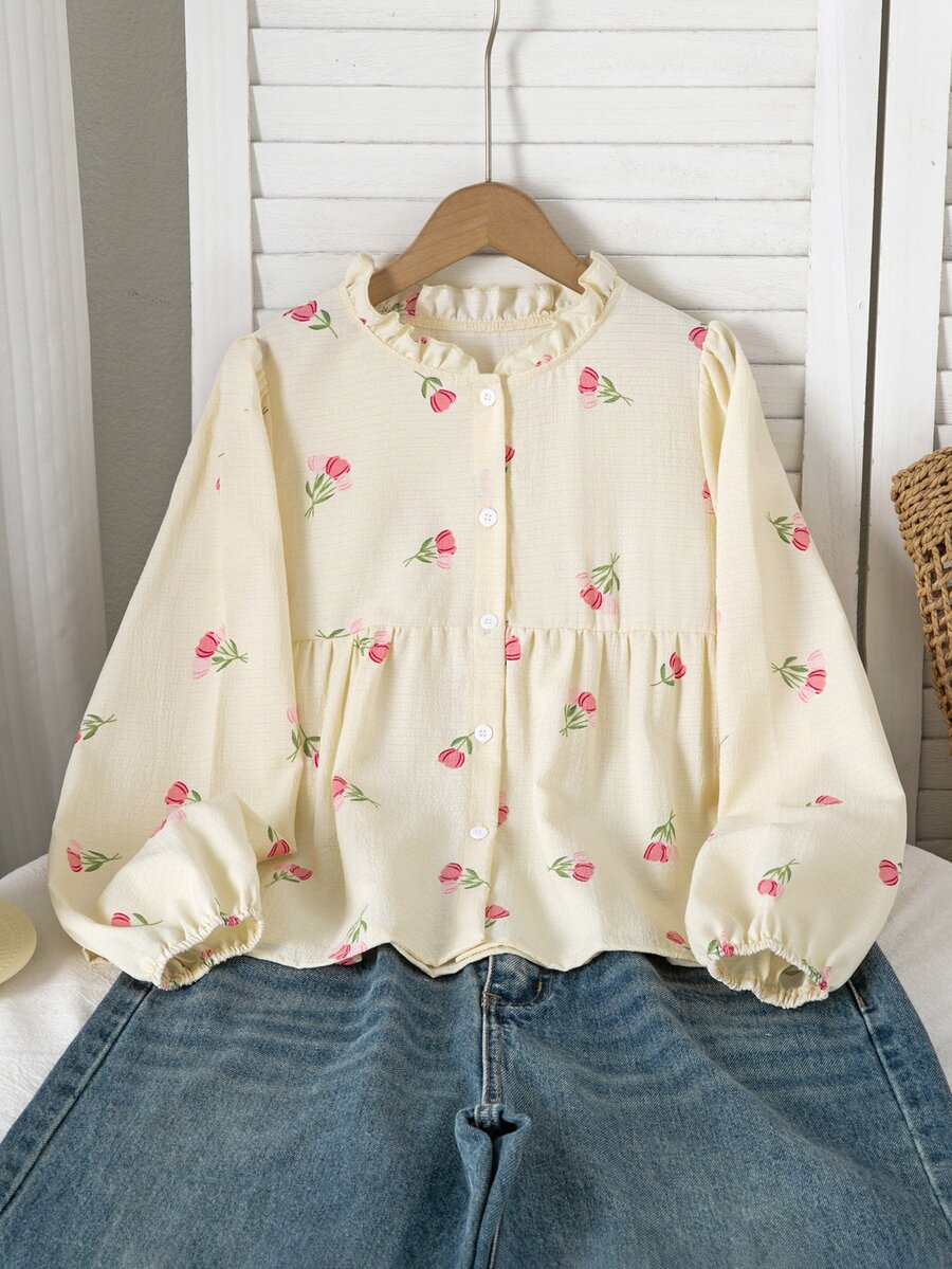 SHEIN Tween Girls Blouses - Multicolor - View 1