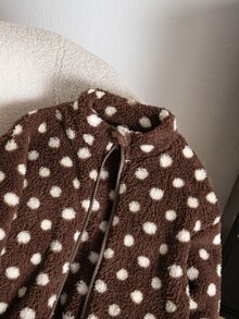 SHEIN Tween Girls Jackets - Brown - View 3
