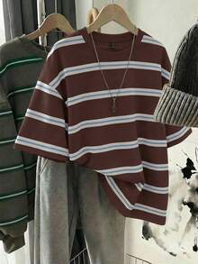 SHEIN EZwear Plus Size T-Shirts - Multicolor - View 1